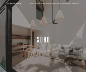 Thesohotulum.com(The Soho Tulum) Screenshot