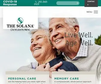 Thesolanadoylestown.com(The Solana Doylestown Senior Living Community) Screenshot