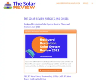 Thesolarreview.org(The Solar Review) Screenshot