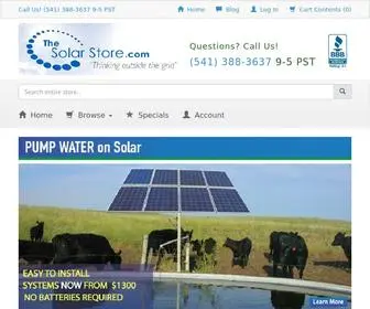 ThesolarStore.com(The Solar Store) Screenshot