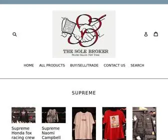 Thesolebroker.com(The Sole Broker) Screenshot