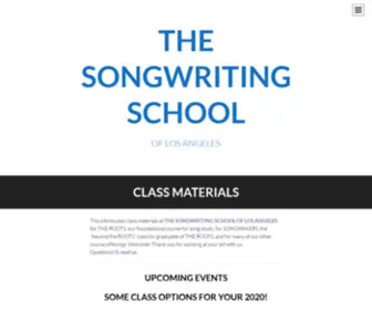 Thesongwritingclass.org(THE SONGWRITING SCHOOL) Screenshot