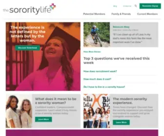 Thesororitylife.com(The Sorority Life) Screenshot