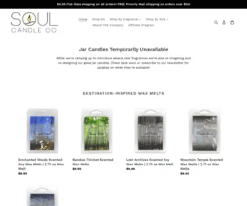 Thesoulcandleco.com(SOUL Candle Company) Screenshot