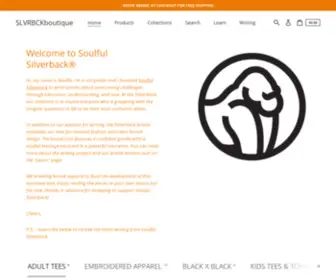 Thesoulfulsilverback.com(Soulful Silverback Apparel) Screenshot