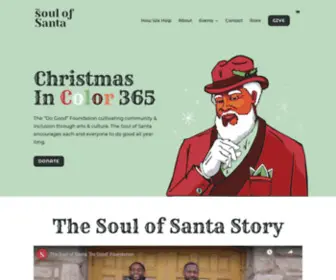 Thesoulofsanta.org(The Soul of Santa Do Good Foundation) Screenshot