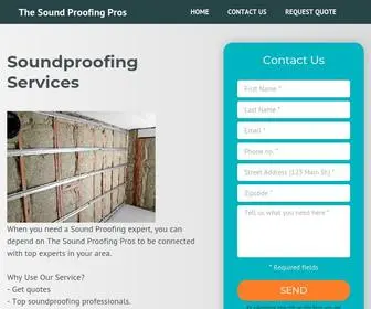 Thesoundproofingpros.com(Professional Sound Proofing Services) Screenshot