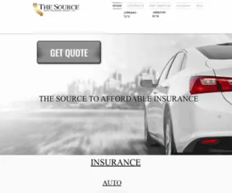 Thesourceautoinsurance.com(The Source Auto Insurance Agency LLC) Screenshot