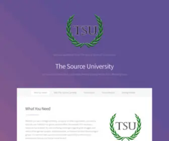 Thesourceuniversity.com(The Source University) Screenshot