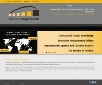 Thesourcingsolution.com(The Sourcing Solution) Screenshot