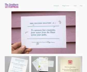 Thesouthernletterpress.com(We love letterpress) Screenshot