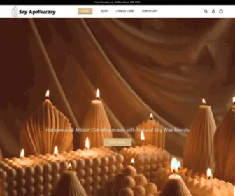 Thesoyapothecary.com(Each of our candle) Screenshot