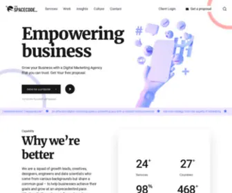 Thespacecode.com(Empowering Business) Screenshot