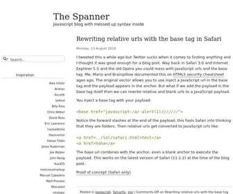 Thespanner.co.uk(The Spanner) Screenshot