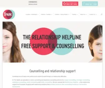 Thespark.org.uk(Counselling and relationship support in Scotland) Screenshot