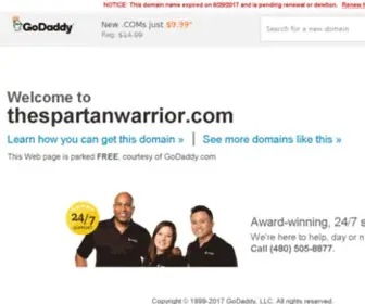 Thespartanwarrior.com(The Spartan Warrior) Screenshot