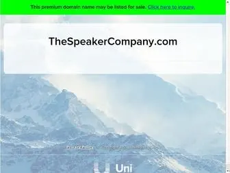 Thespeakercompany.com(Thespeakercompany) Screenshot
