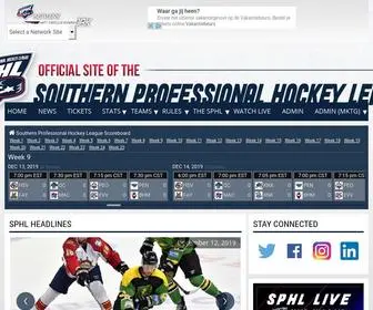 Thesphl.com(Southern Professional Hockey League) Screenshot