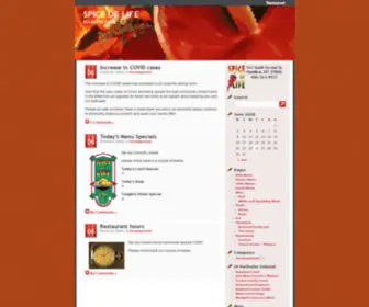 Thespiceinhamilton.com(SPICE OF LIFE) Screenshot