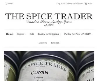 Thespicetrader.ca(THE SPICE TRADER) Screenshot