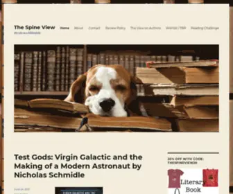 Thespineview.com(My Life as a Bibliophile) Screenshot