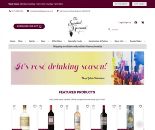 Thespiritedgourmet.com(A Wine and Liquor (Spirits)) Screenshot