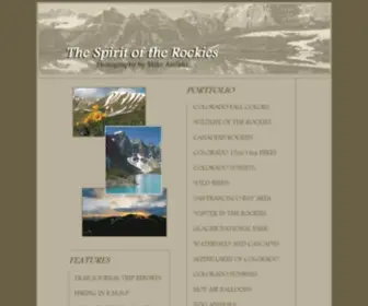 Thespiritoftherockies.net(The Spirit of the Rockies) Screenshot