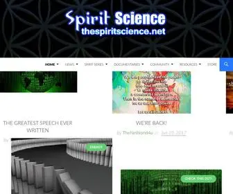 Thespiritscience.net(Spirit Science) Screenshot
