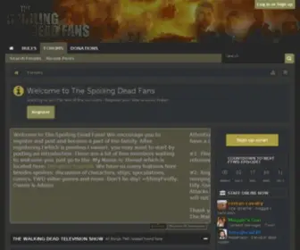 Thespoilingdeadfans.com Screenshot