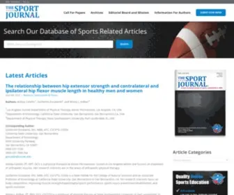 Thesportjournal.org(A peer) Screenshot