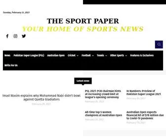 Thesportpaper.com(The Sport Paper) Screenshot