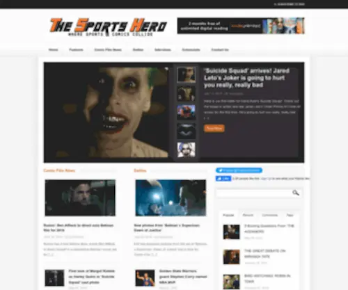 Thesportshero.com(The Sports Hero) Screenshot