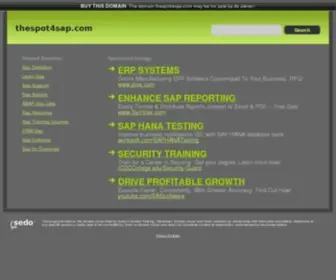 Thespot4Sap.com(thespot4sap) Screenshot