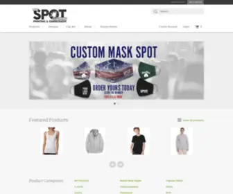 Thespotclothing.com(Custom t shirts) Screenshot