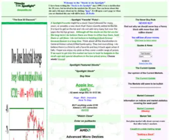 Thespotlite.net(Stocks in the Spotlight) Screenshot