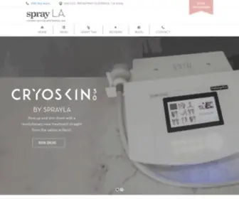 Thesprayla.com(Spray Tan & Cryoskin 3.0 Services in Glendale) Screenshot