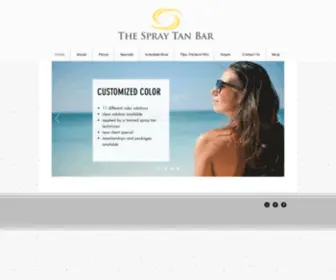 Thespraytanbar.com(Home) Screenshot