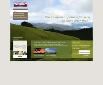 Thespringcreekfoundation.org(The Springcreek Foundation) Screenshot