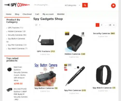 Thespycorner.com(Spy equipment) Screenshot