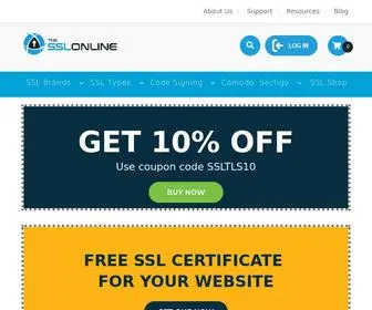 Thesslonline.com(Buy SSL/TLS Certificates from Trusted CA and Save 85%) Screenshot