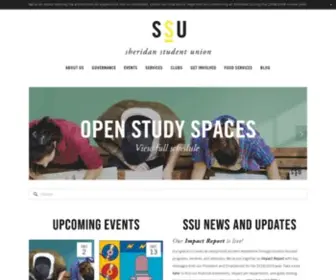 Thessu.ca(Sheridan Student Union) Screenshot