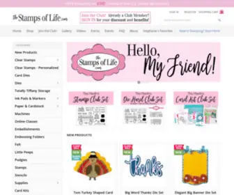 Thestampsoflife.com(The Stamps of Life by Stephanie Barnard) Screenshot