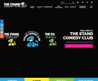 Thestand.co.uk(The Stand Comedy Club) Screenshot