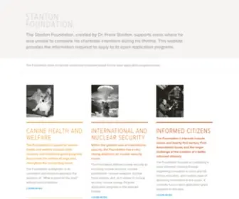 Thestantonfoundation.org(The Stanton Foundation) Screenshot
