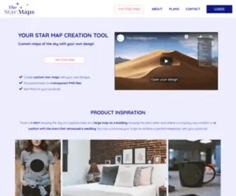 Thestarmaps.com(Custom star map creation tool) Screenshot