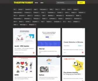 Thestarterkit.info(Curated resources for web developers and visual designers) Screenshot