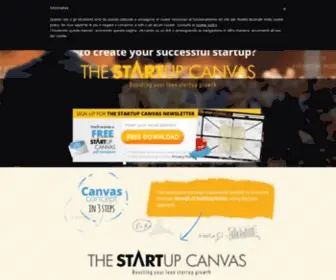 Thestartupcanvas.com(The Startup Canvas) Screenshot