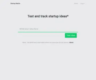 Thestartupmatrix.com(Index) Screenshot