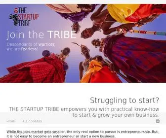 Thestartuptribe.org(Our mission) Screenshot