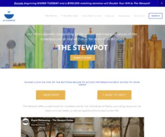 Thestewpot.org(Help for Homeless & At) Screenshot